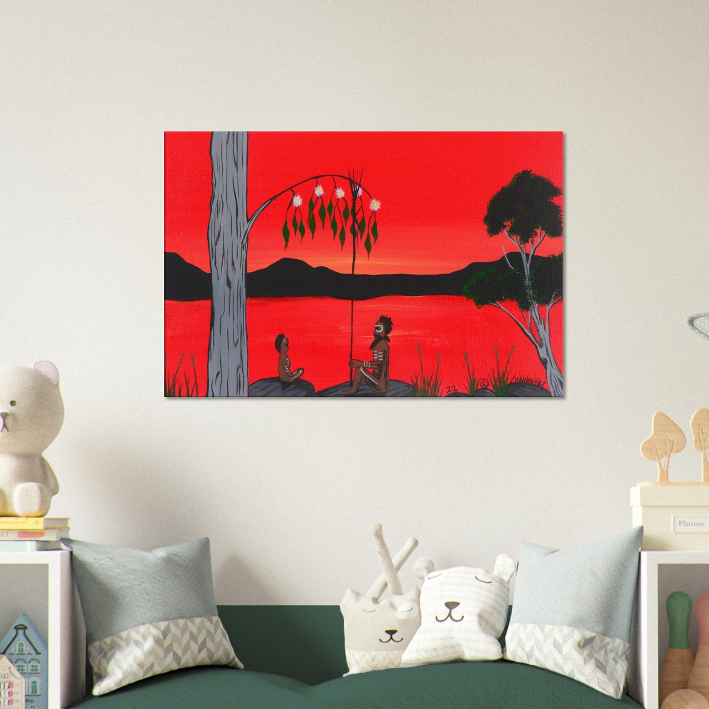 'The Best Classroom' by First Nations Tribal Artist William Walker - Canvas Print