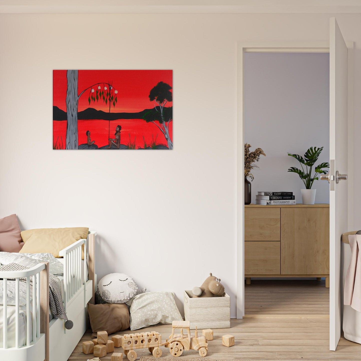 'The Best Classroom' by First Nations Tribal Artist William Walker - Canvas Print