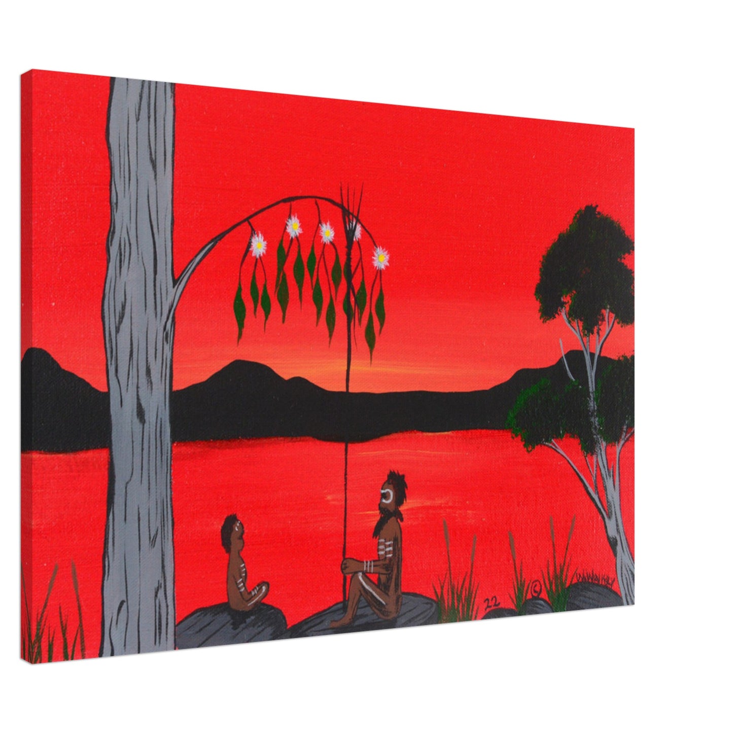 'The Best Classroom' by First Nations Tribal Artist William Walker - Canvas Print