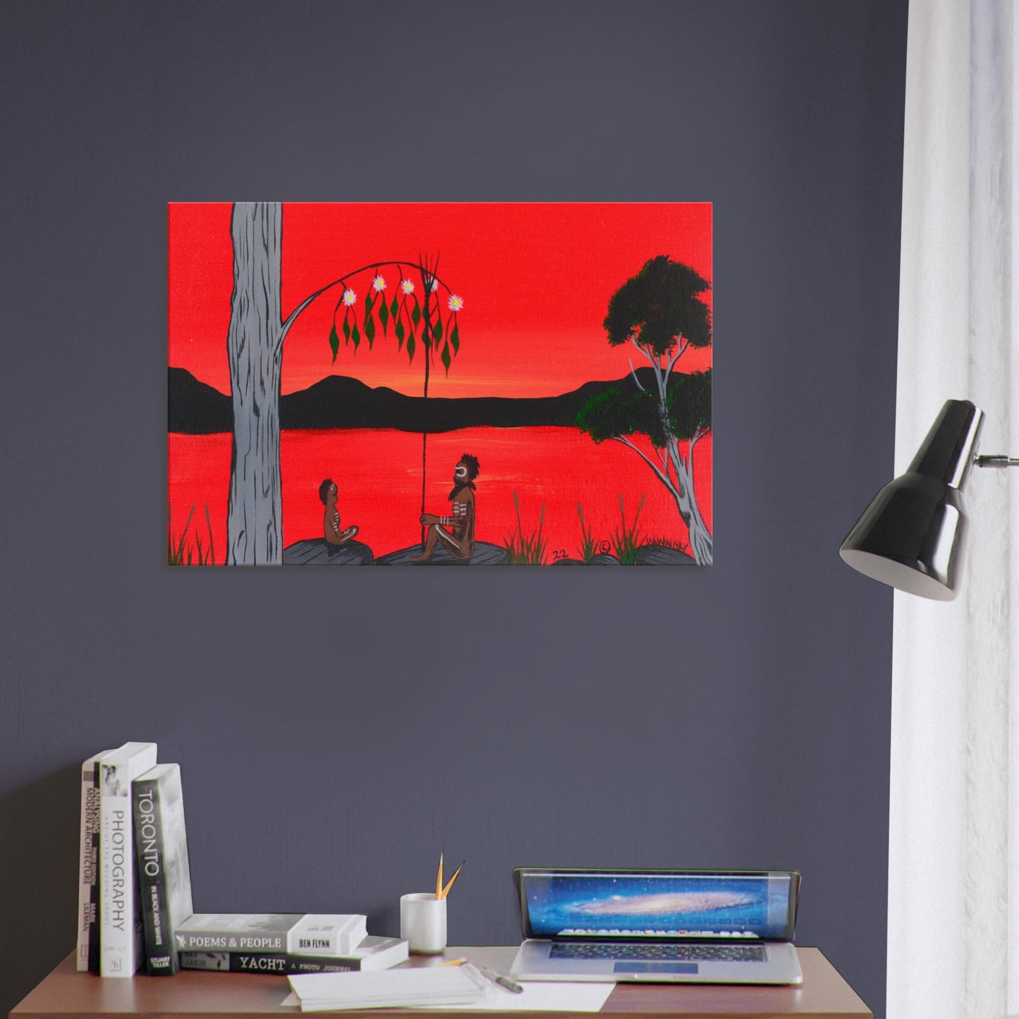 'The Best Classroom' by First Nations Tribal Artist William Walker - Canvas Print