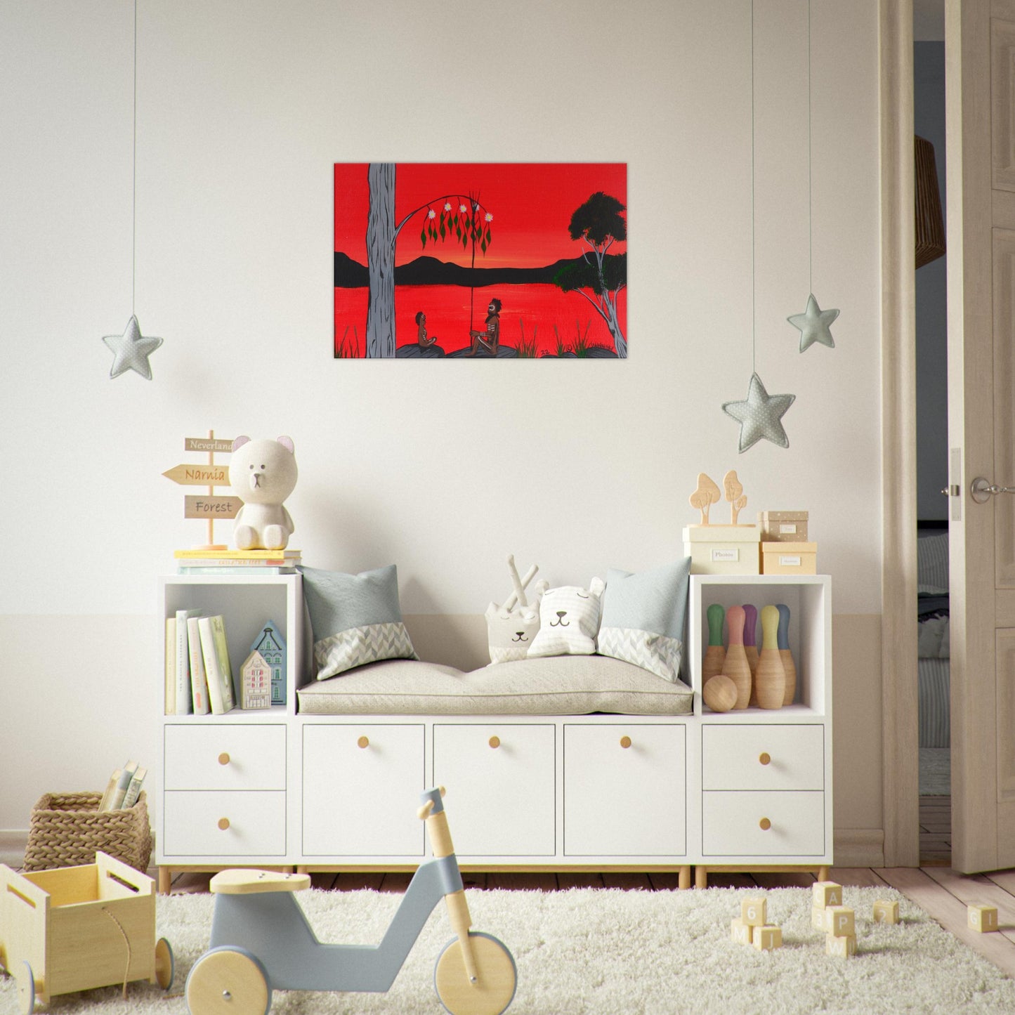 'The Best Classroom' by First Nations Tribal Artist William Walker - Canvas Print