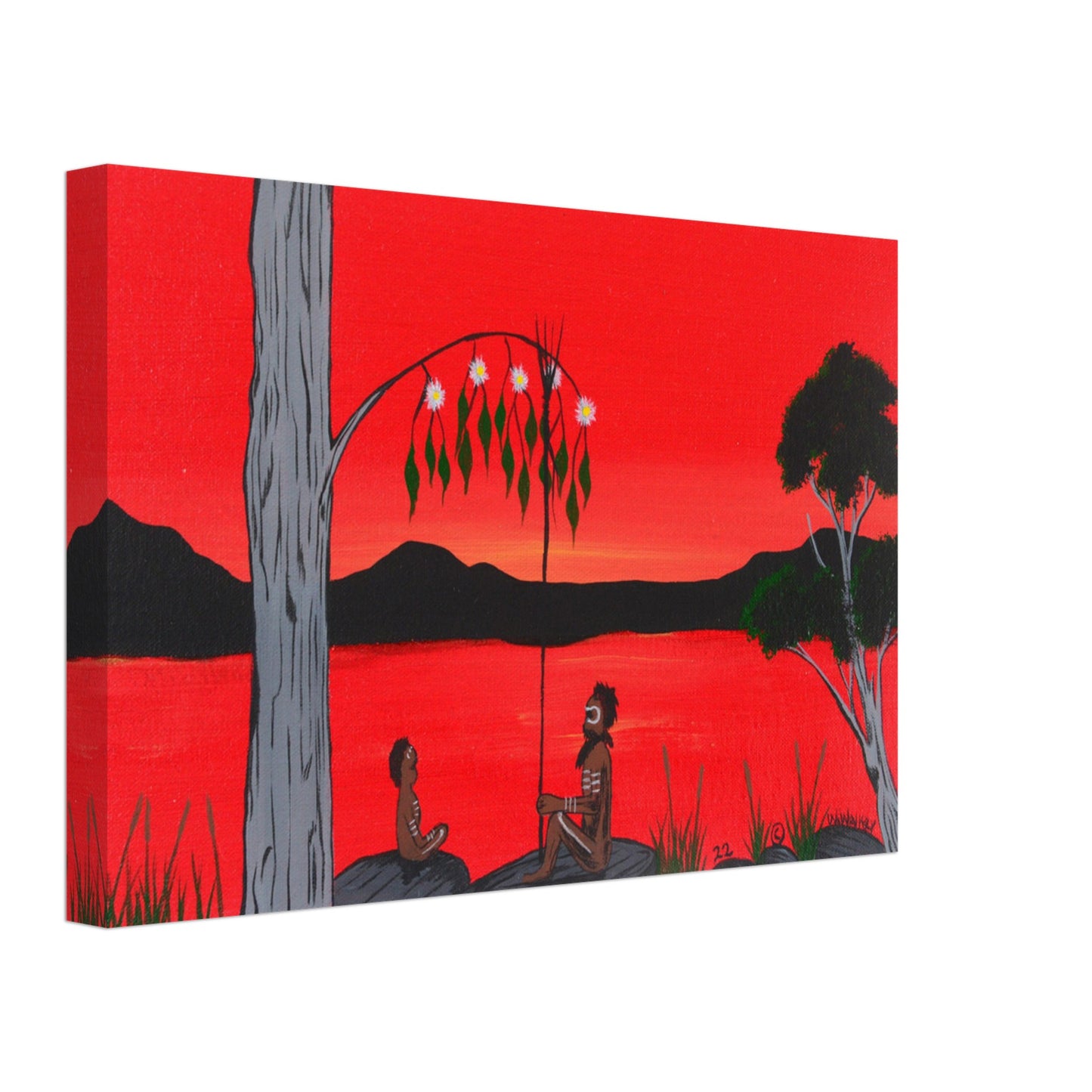 'The Best Classroom' by First Nations Tribal Artist William Walker - Canvas Print