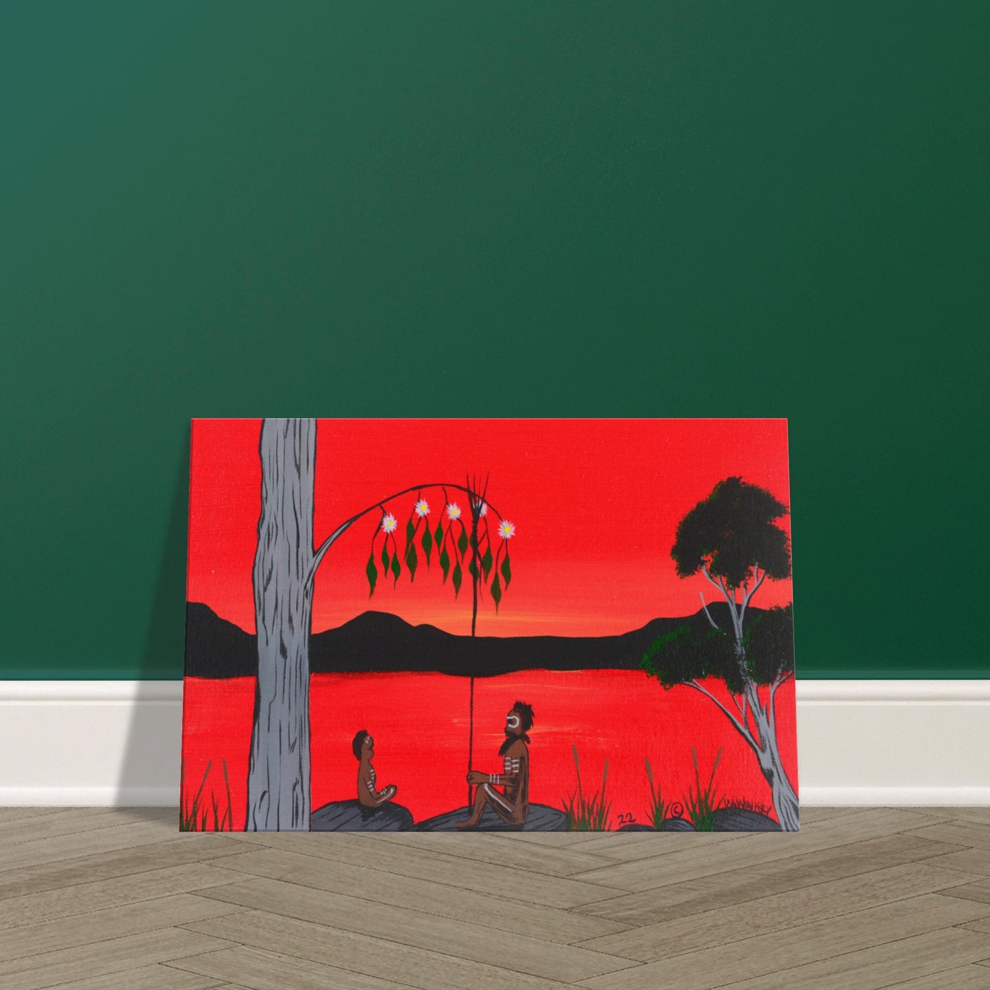 'The Best Classroom' by First Nations Tribal Artist William Walker - Canvas Print