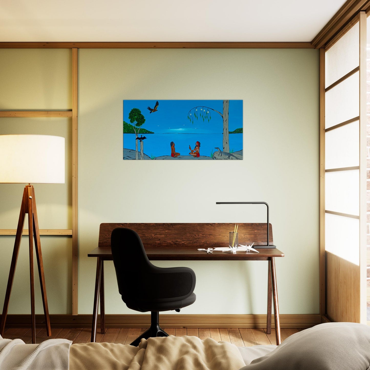 Canvas 'The Best Classroom #2' by First Nations Tribal Artist William Walker