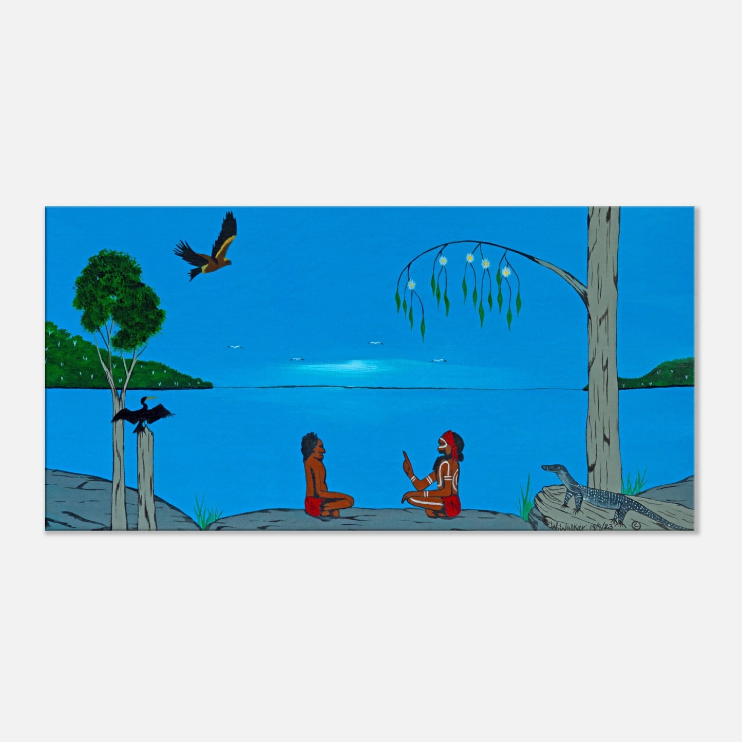 Canvas 'The Best Classroom #2' by First Nations Tribal Artist William Walker