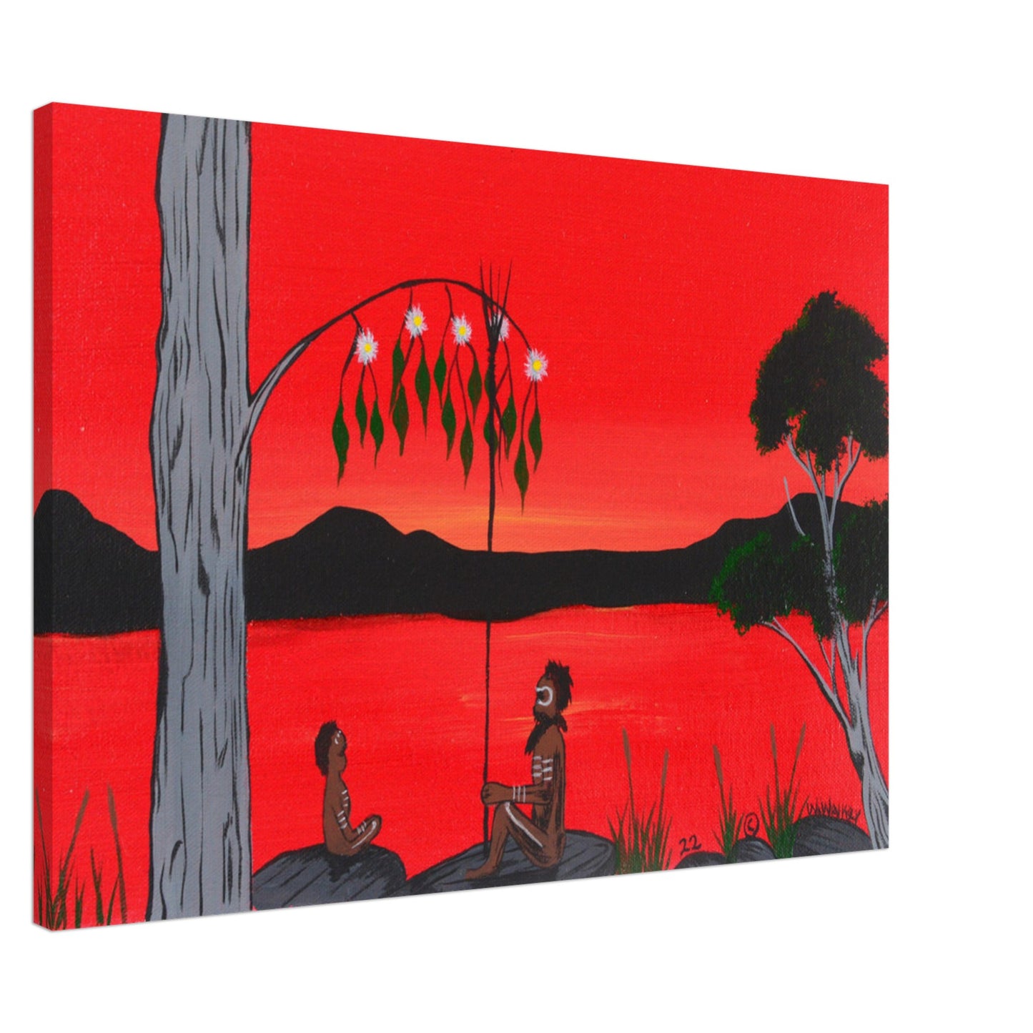 'The Best Classroom' by First Nations Tribal Artist William Walker - Canvas Print