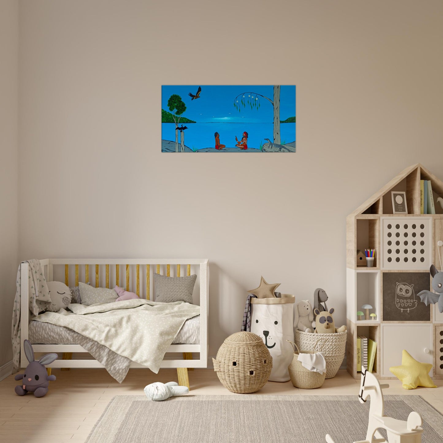 Canvas 'The Best Classroom #2' by First Nations Tribal Artist William Walker