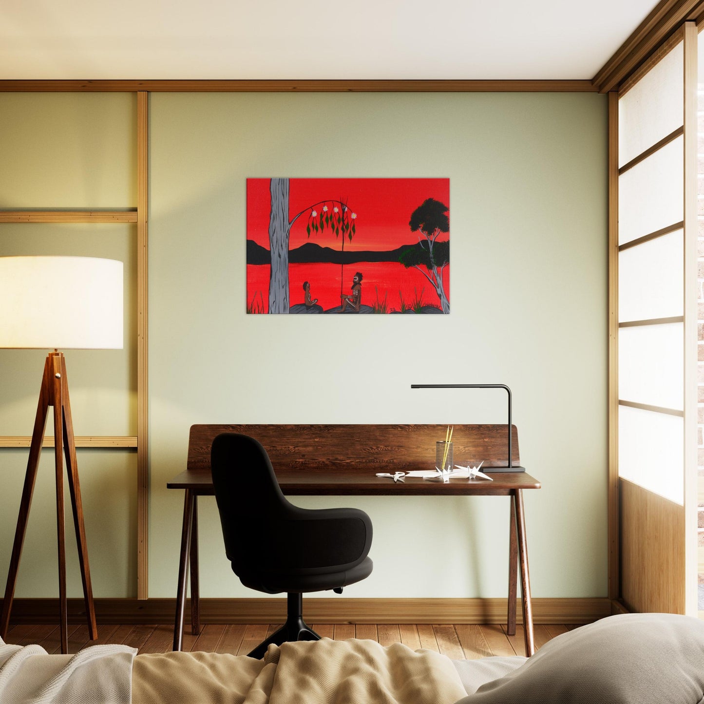 'The Best Classroom' by First Nations Tribal Artist William Walker - Canvas Print