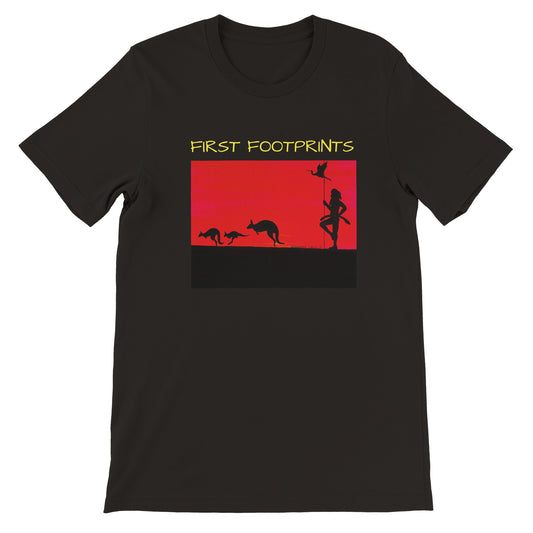 FIRST FOOTPRINTS Premium Unisex Crewneck T-shirt