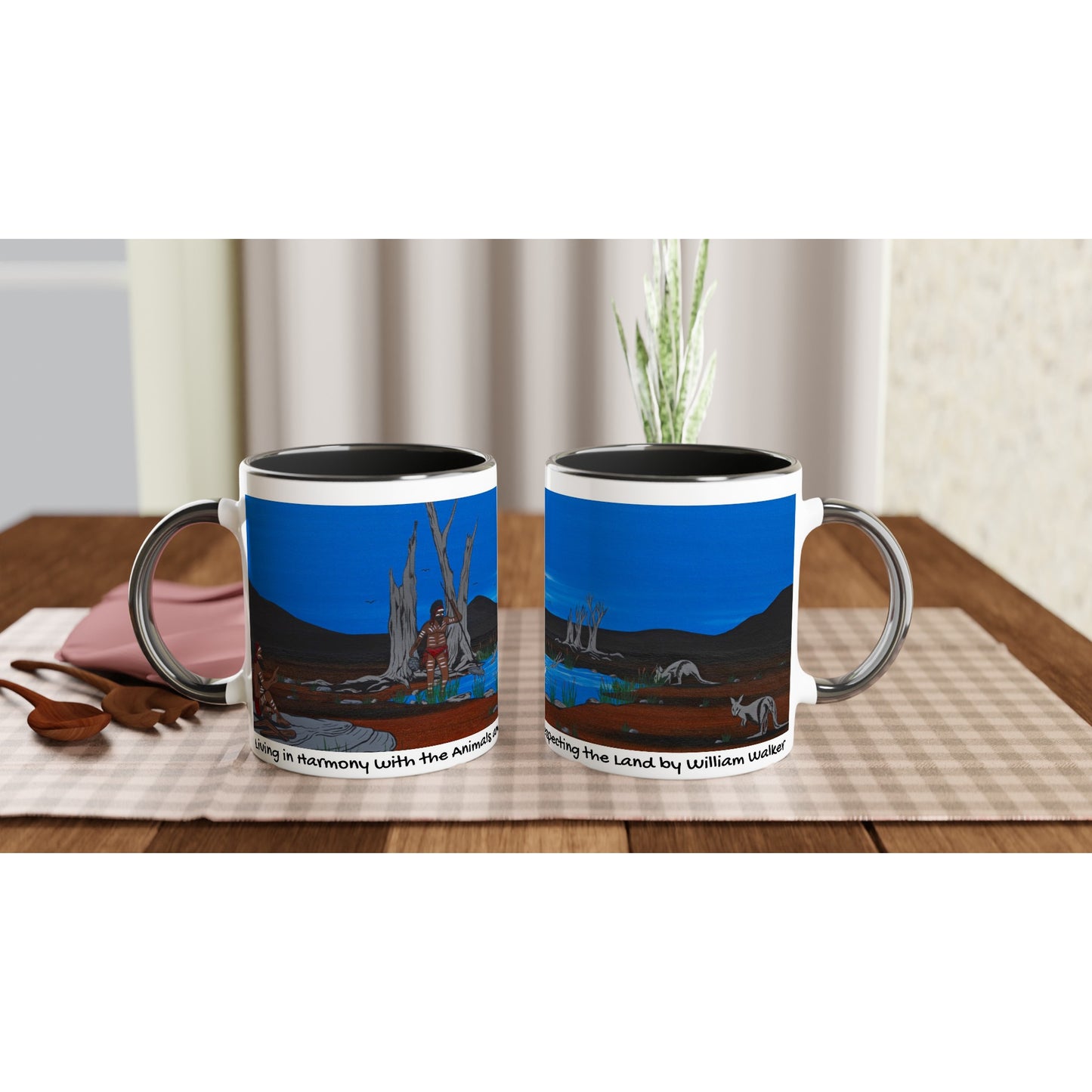 Ceramic Mug - Living in Harmony with the Animals & Respecting the Land