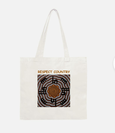 Tote Bag 'Respect Country' Original Design WIlliam Walker