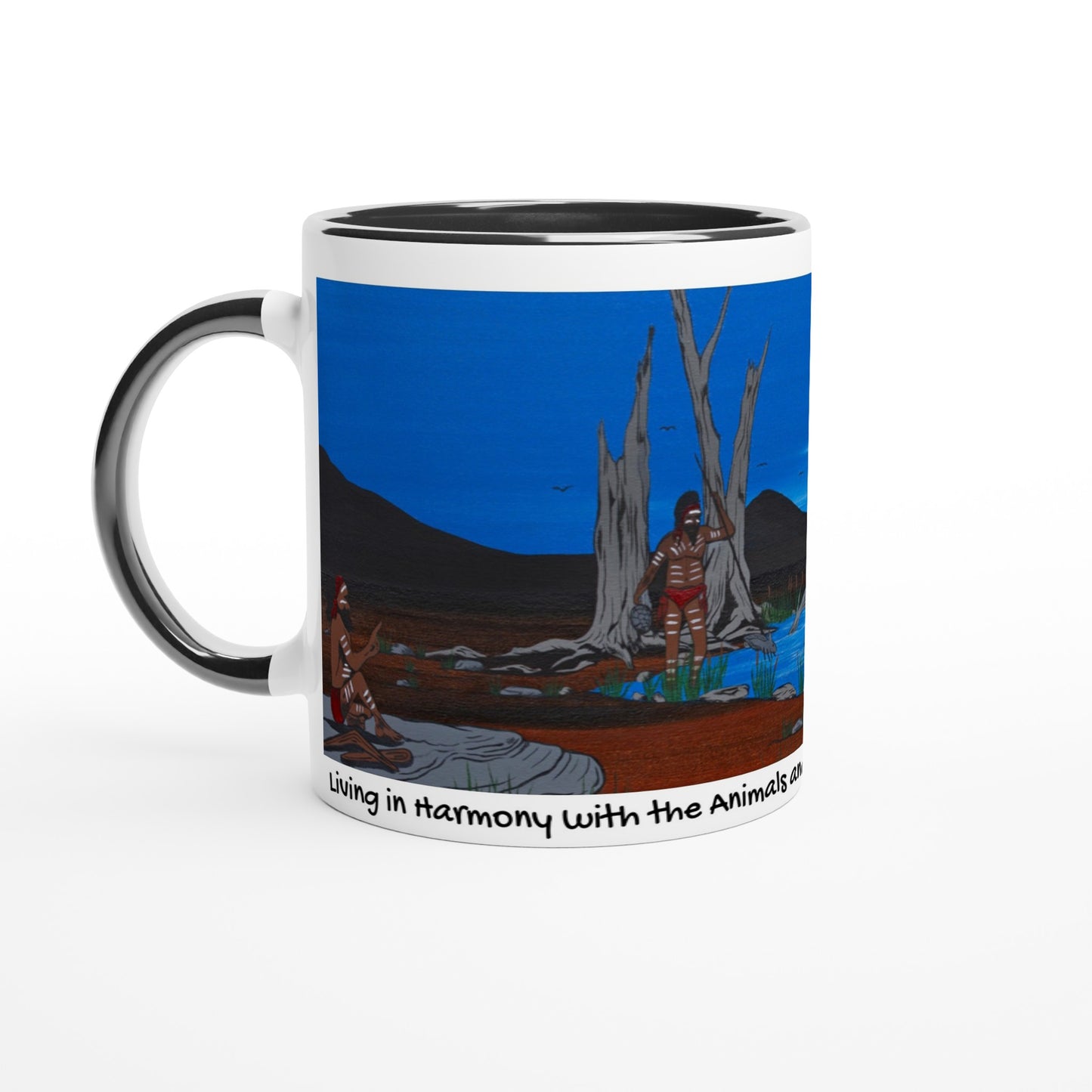 Ceramic Mug - Living in Harmony with the Animals & Respecting the Land