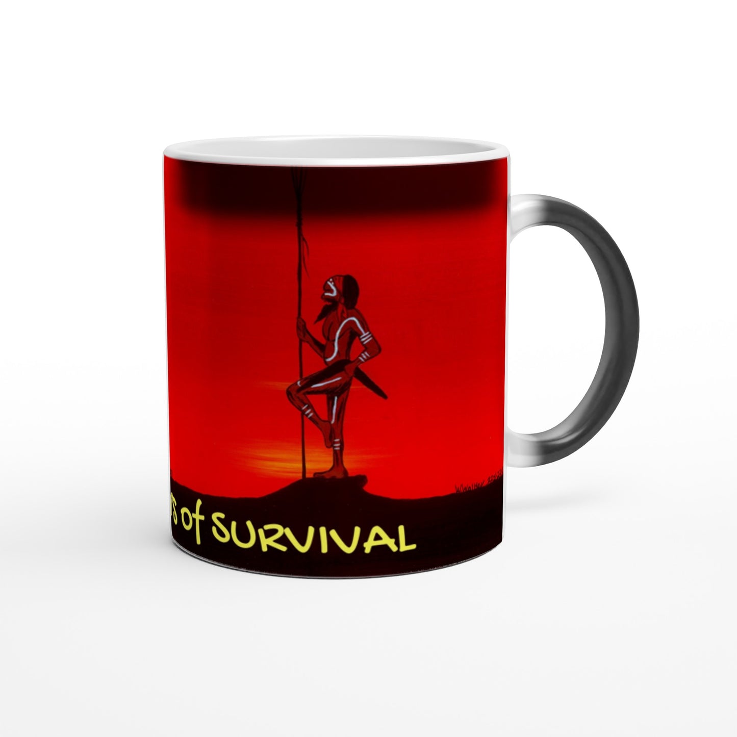 Blak Magic Ceramic Mug 65,000 Years of Survival