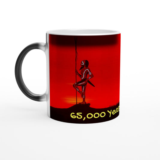 Blak Magic Ceramic Mug 65,000 Years of Survival