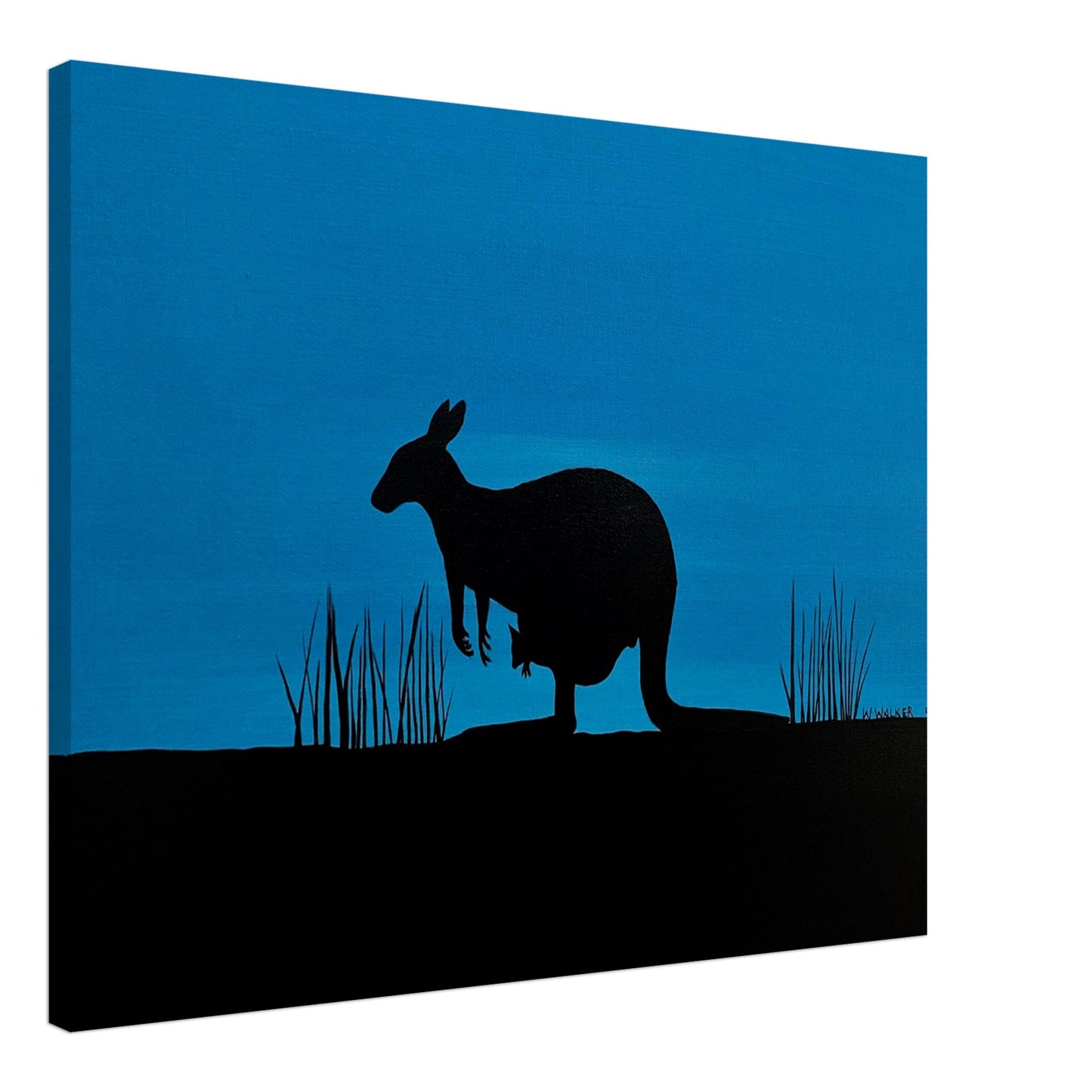 'The Mother Gooramun (Kangaroo) ' by First Nations Tribal Artist William Walker - Printed Canvas