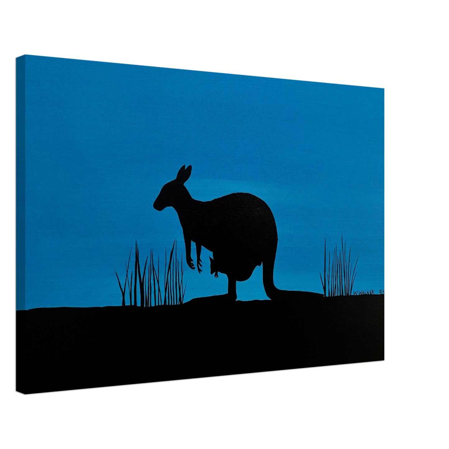 'The Mother Gooramun (Kangaroo) ' by First Nations Tribal Artist William Walker - Printed Canvas