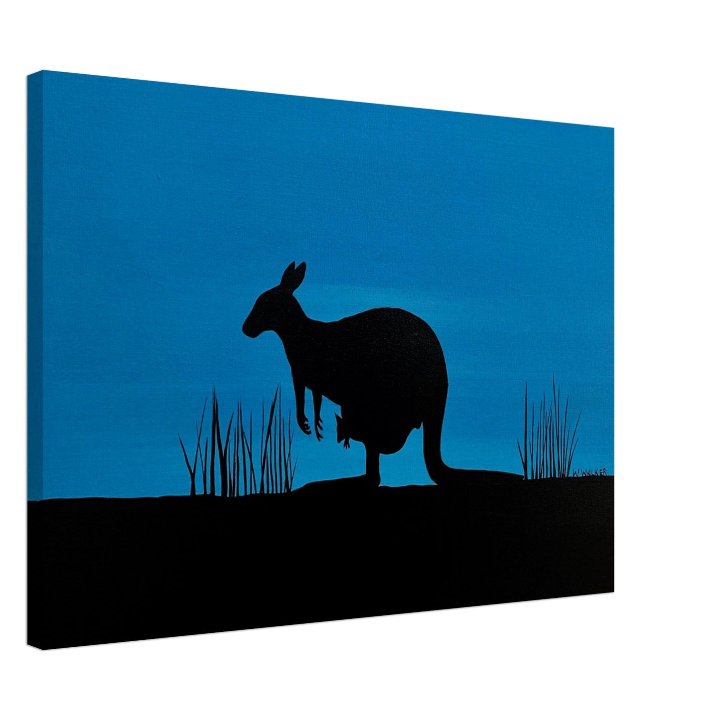 'The Mother Gooramun (Kangaroo) ' by First Nations Tribal Artist William Walker - Printed Canvas