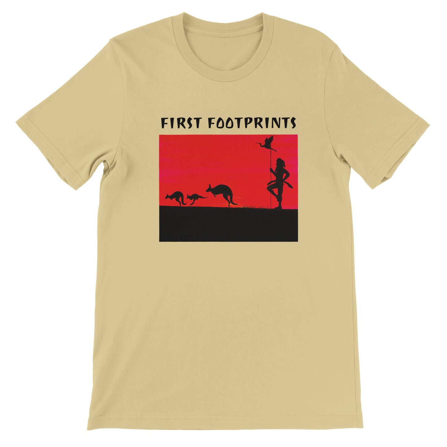 FIRST FOOTPRINTS Premium Unisex Crewneck T-shirt