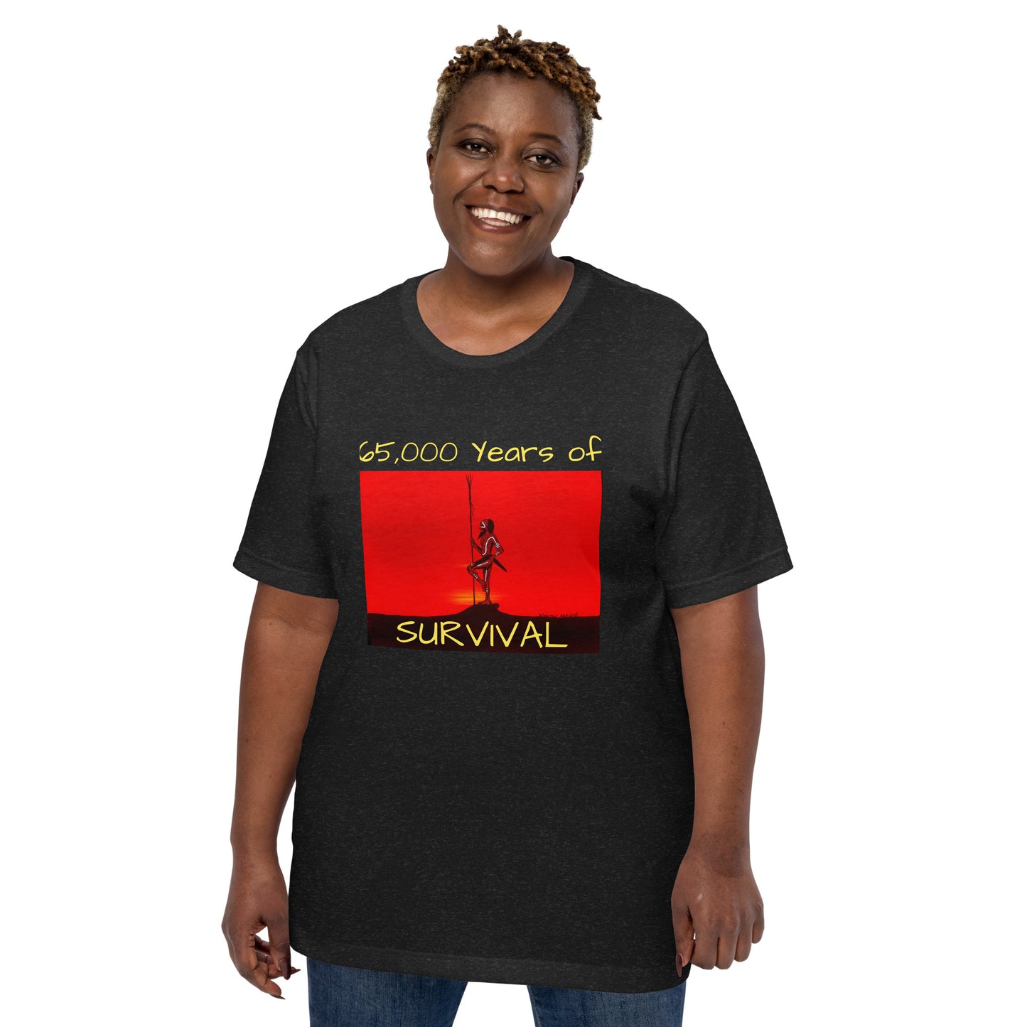 Unisex t-shirt 65,000 Years of Survival