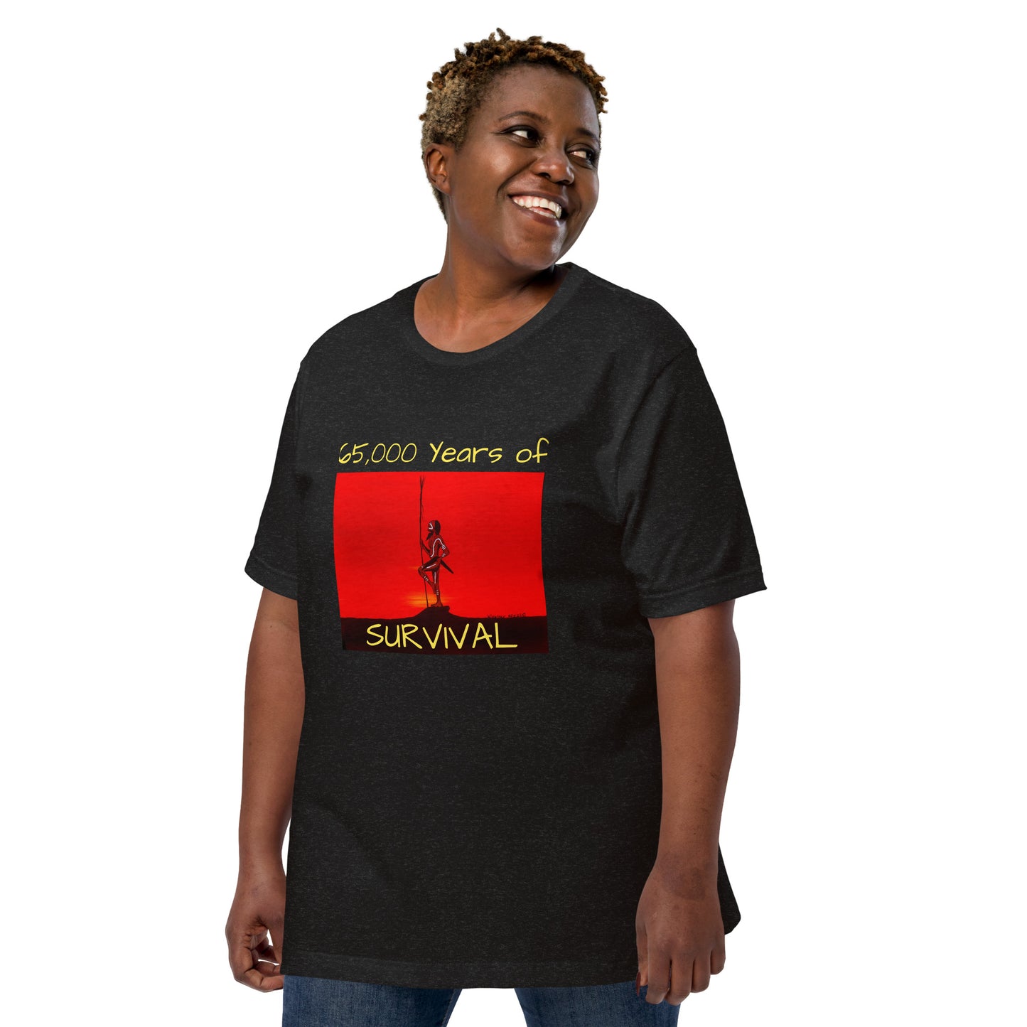 Unisex t-shirt 65,000 Years of Survival